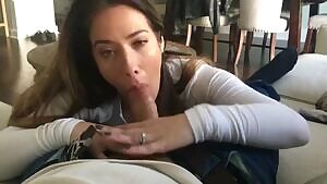 Nice Girl is sucking a big dick