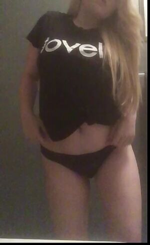 Stripping of my pjs to get into the shower