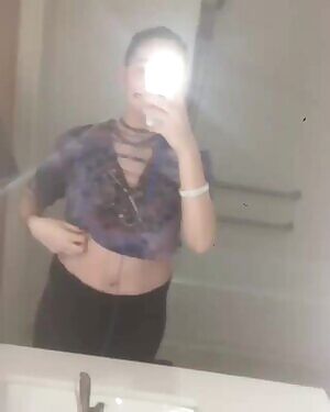 Sexy girl showing off