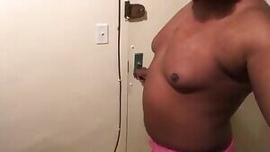 Risky play in my building hallway. Caught by homeless man. Kik: tequila_papito