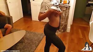 June Gets A MFM Threesome With BF and His Buddy