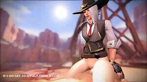 Ashe riding cowgirl