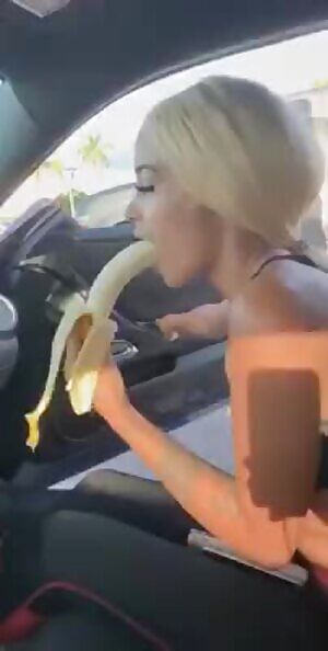 Front seat banana sucking