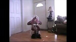 Fixing her lazy slouch