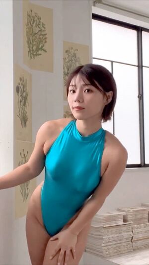 One-Piece Swimsuits Asian Ass Booty JAV