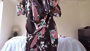 Booty in lace lingerie and garters