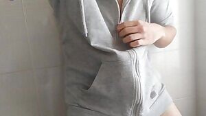 When you're out of pants, so you just hide into your sweater