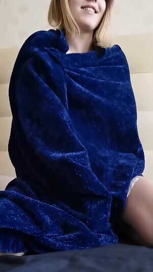 when it's cold, i get out of bed wrapped in a comfy blanket 🙃