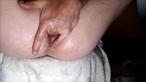 Fingering my rosebud.