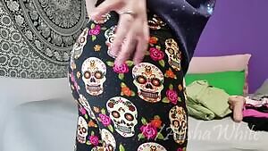 sugar skull leggings
