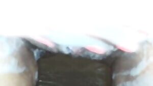 My wife rubbing in the bath