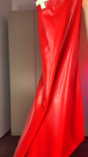 Latex Amateur Babe Big Tits Blonde
