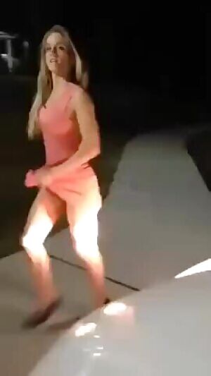 Stripping on public street