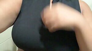 Titties waving hello 👅