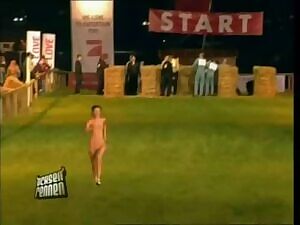 Streaker at ox race