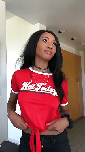 Alexis doing a slo-mo drop