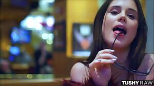 Little Caprice sexy as hell while plugged