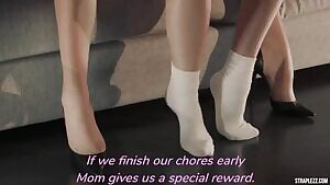 My daughters are hardworking and always horny.