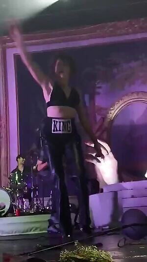 King Princess flashing her tits