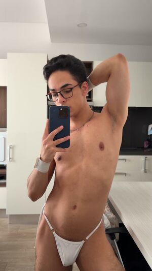 Pantyboys AssholeBehindThong Bulge Gay Glamour Model