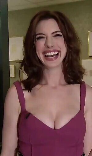 Anne Hathaway Wants You To Grope Her Breasts While You Facefuck Her