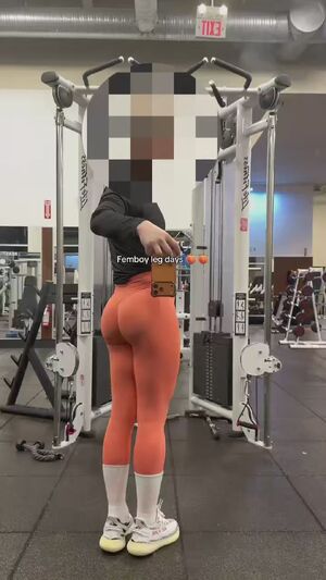 Tight leggings Femboy Gym Sissy