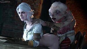 Ciri and this ugly monstrosity