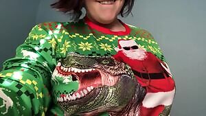 Santa, titties n Trex?! Why not ? Merry almost Christmas!