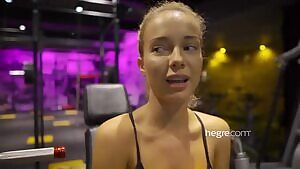 Babe at gym