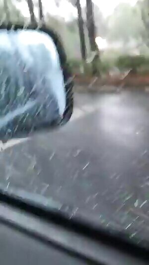 One way to enjoy the thunderstorm