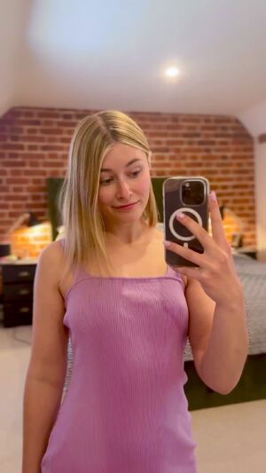 British Babes Blonde Clothed Cute Dress