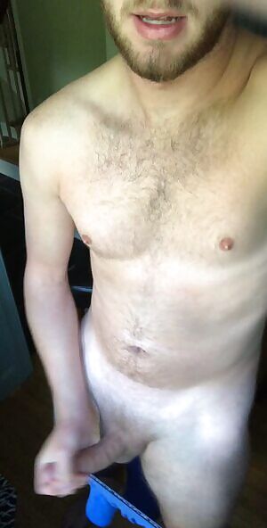 here's a gif of me jerking my big cock where anyone can see