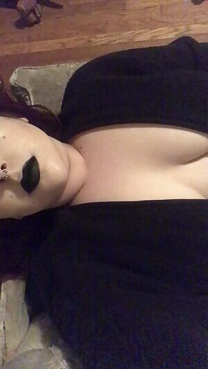 Big titty goth gf at your service
