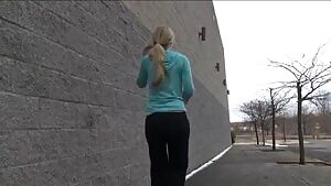 Not afraid to drop her pants