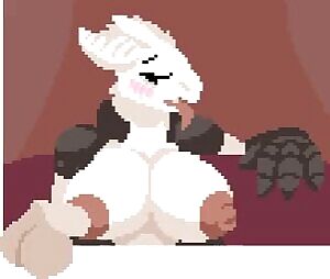 Uh... Tit fuck gone literal