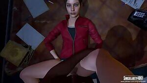 Claire Redfield, fucking on a office desk