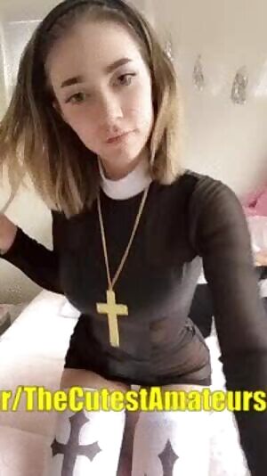 Nun Shows Us A New Religion XD