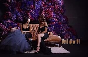 Diane Guerrero and Jackie Cruz being playful