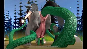 Centaur and tentacles