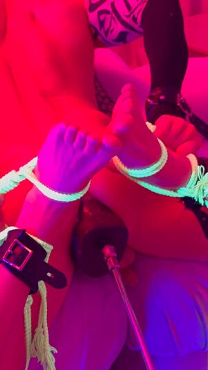 BDSM Bondage Fuck Machine Hogtied Muscles