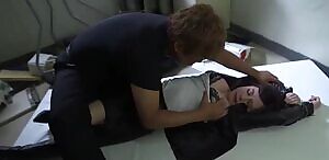 Rapist enjoys Japanese chick's tits