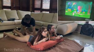 Playing with my Xbox while I play with their pussies