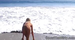 Naked the beach