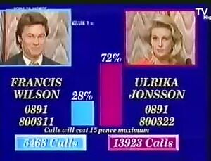 Ulrika Johnson tries to escape being gunged