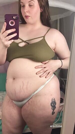 Results of a 12k calorie day! Baby girl is in desperate need of belly rubs 😅