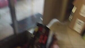 Cuming in front of the window