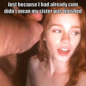 My sister is a total cumslut
