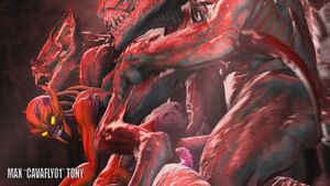 Monster Sex 3D Animation Loop Orgy