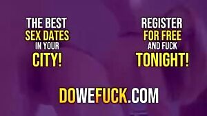 Brunette bitch homemade standing fuck