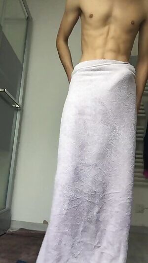 I dropped my towel... oops